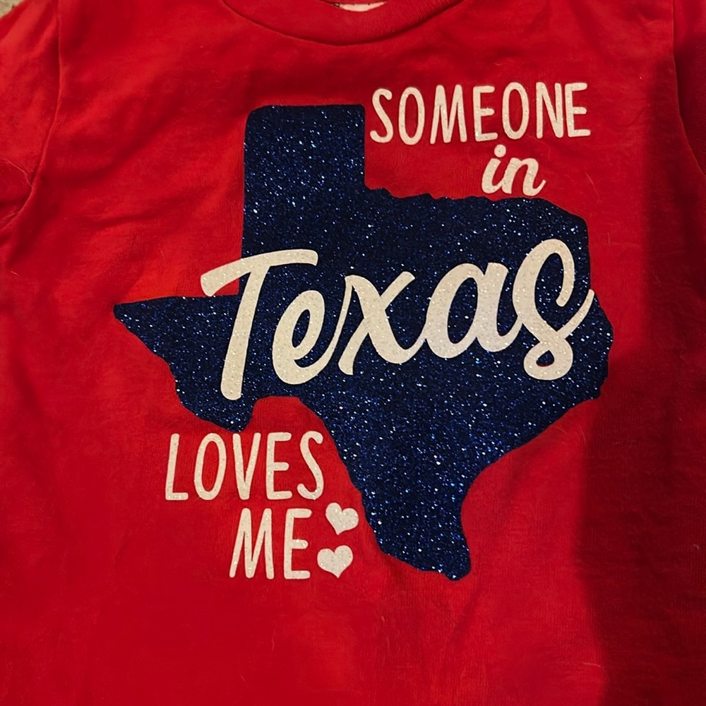Baby 6-12mo Texas sparkly shirt
